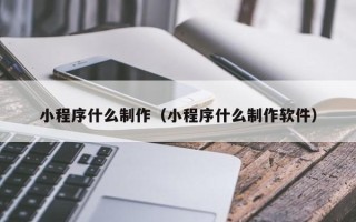 宁津小程序什么制作（小程序什么制作软件）